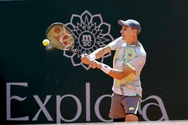 Joran Vliegen (BEL) , Schweiz, Tennis, Gonet Geneva Open ATP, Tennis Herren 250), Final Doppel,2025, Ariel Behar (URU) Joran Vliegen (BEL) vs. Sadio Doumbia (FRA) Fabien Reboul (FRA), 24.05.2025, Parc des Eaux-Vives, Genf, Schweiz Genf Parc des Eaux-Vives Genf Schweiz Copyright: xGrantxHubbsx