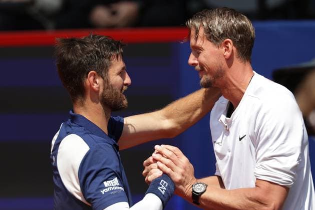 GER, Hamburg, xFSx , ATP, Tennis Herren 500 , Herren Tennistunier Bitpanda Hamburg Open 2025, Finale ,Herren Doppel , 24.05.2025 Andrea Vavassori (ITA) freut sich mit Copyright: HMBxMedia FernandoxSoares