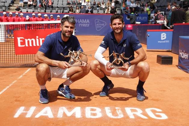 GER, Hamburg, xFSx , ATP, Tennis Herren 500 , Herren Tennistunier Bitpanda Hamburg Open 2025, Finale ,Herren Doppel , 24.05.2025 Simone Bolelli (ITA) , Andrea Vavassori (ITA) Sieger vom Bitpanta Hamburg Open 2025 Copyright: HMBxMedia FernandoxSoares
