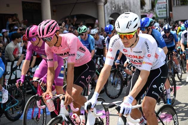 24-05-2025 Giro D italia; Tappa 14 Treviso - Gorizia; 2025, Uae Team Emirates - Xrg; Ayuso Pesquera, Juan; Del Toro Romero, Isaac; Treviso; 