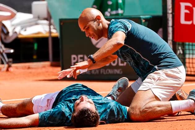 Die Gewinner, Sieger, Fabien Reboul (FRA) und Sadio Doumbia (FRA) , Schweiz, Tennis, Gonet Geneva Open ATP, Tennis Herren 250), Final Doppel,2025, Ariel Behar (URU) Joran Vliegen (BEL) vs. Sadio Doumbia (FRA) Fabien Reboul (FRA), 24.05.2025, Parc des Eaux-Vives, Genf, Schweiz Genf Parc des Eaux-Vives Genf Schweiz Copyright: xGrantxHubbsx