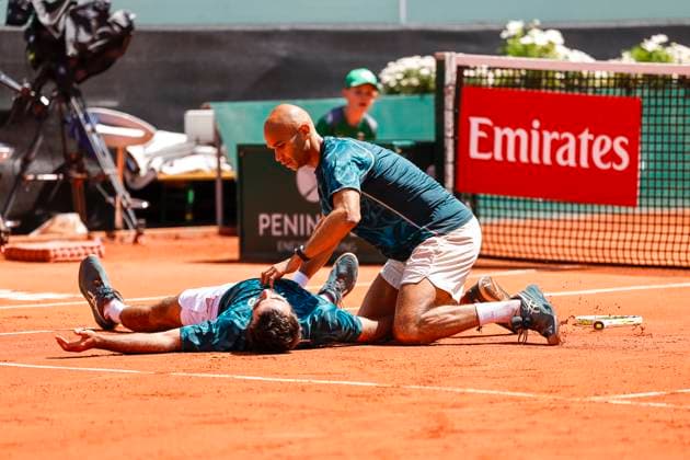 Die Gewinner, Sieger, Fabien Reboul (FRA) und Sadio Doumbia (FRA) , Schweiz, Tennis, Gonet Geneva Open ATP, Tennis Herren 250), Final Doppel,2025, Ariel Behar (URU) Joran Vliegen (BEL) vs. Sadio Doumbia (FRA) Fabien Reboul (FRA), 24.05.2025, Parc des Eaux-Vives, Genf, Schweiz Genf Parc des Eaux-Vives Genf Schweiz Copyright: xGrantxHubbsx