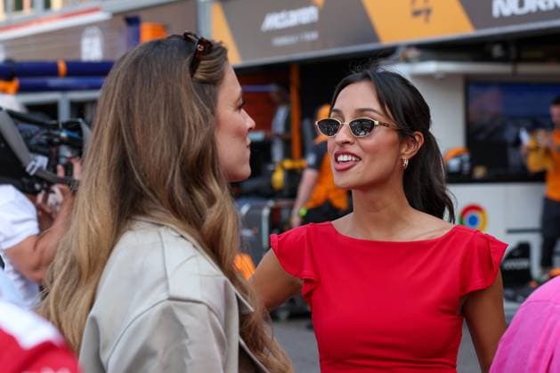 Freundin Alexandra Saint Mleux von Charles Leclerc (Scuderia Ferrari HP), Qualifying, Grosser Preis von Monaco, Motorsport, Herren, Formel 1, 24.05.2025 Monte Carlo Monaco MCO