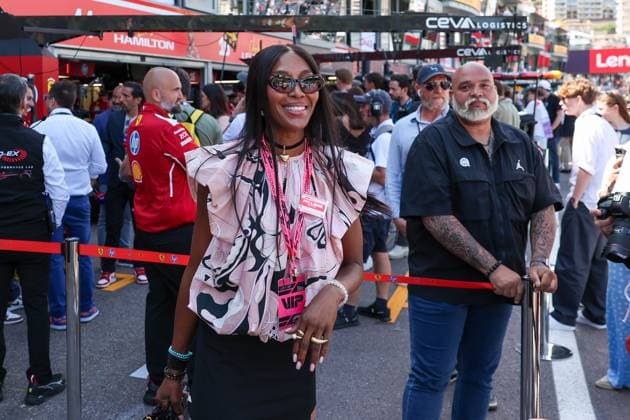 Supermodel, Naomi Campbell, Qualifying, Grosser Preis von Monaco, Motorsport, Herren, Formel 1, 24.05.2025 Monte Carlo Monaco MCO