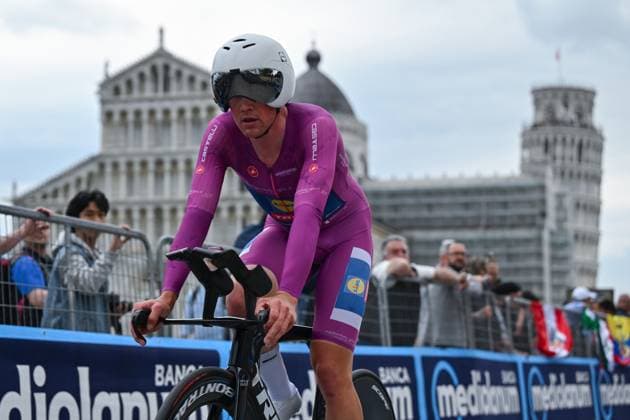 idl-Trek s Danish rider Mads Pedersen finishes the 10th stage during Stage 10 - Lucca-Pisa, Giro d Italia race in Pisa, Italy, May 20 2025  Copyright: xLisaxGuglielmi IPAxSportx xipa-agency.netx xx IPA_58175966 IPA_Agency_IPA58175966