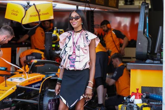 Supermodel, Naomi Campbell, Qualifying, Grosser Preis von Monaco, Motorsport, Herren, Formel 1, 24.05.2025 Monte Carlo Monaco MCO