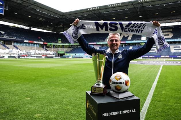 Fussball, Niederrheinpoakl Saison 2024 25 Finaltag der Amateure MSV Duisburg - Rot-Weiss Essen 24.05.2025, schauinsland-reisen-arena Christian Stiefelhagen (Vorstand MSV Duisburg) Duisburg schauinsland-reisen-arena Nordrhein-Westfalen Deutschland