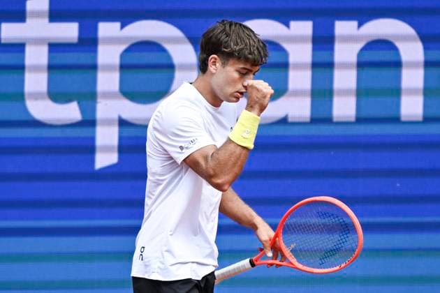 Cobolli Flavio ITA ballt die Faust 25.05.2025 Tennis Hamburg Open ATP, Tennis Herren 500, Tennisstadium am Rothenbaum, Hamburg,
