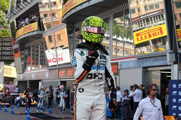 Winner des Qualifying, Lando Norris (McLaren Formula 1 Team), Pole-Position, Qualifying, Grosser Preis von Monaco, Motorsport, Herren, Formel 1, 24.05.2025 Monte Carlo Monaco MCO