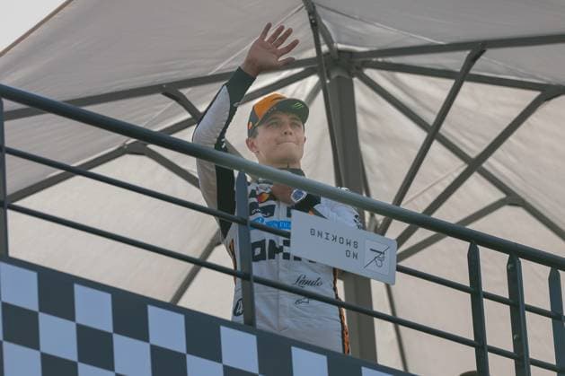 Winner des Qualifying, Lando Norris (McLaren Formula 1 Team), Pole-Position, Qualifying, Grosser Preis von Monaco, Motorsport, Herren, Formel 1, 24.05.2025 Monte Carlo Monaco MCO