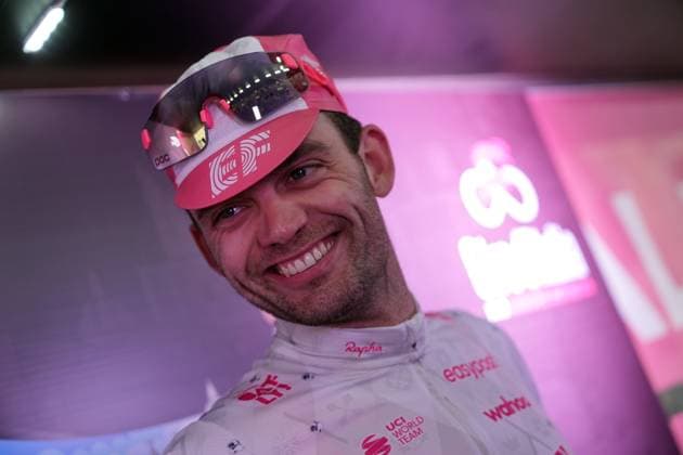 Asgreen Kasper of Ef Education - Easypost, stage winner, during the stage 14 of the Giro d™Italia from Treviso to Nova Gorica Gorizia, Slovenia - Saturday, May 24, 2025. - cycling.  Copyright: xGianxMattiaxD Alberto LaPressex