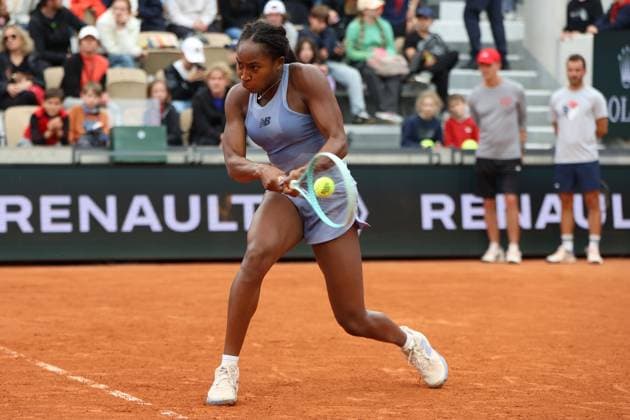 May 24, 2025, Paris, Celestynow, France: COCO GAUFF of USA during practice session before French Open 2025 at Roland Garros in Paris. Paris France - ZUMAc278 20250524_zsp_c278_041 Copyright: xMarcinxCholewinskix