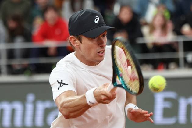 May 24, 2025, Paris, Celestynow, France: ALEX DE MINAUR of Australia during practice session before French Open 2025 at Roland Garros in Paris. Paris France - ZUMAc278 20250524_zsp_c278_049 Copyright: xMarcinxCholewinskix