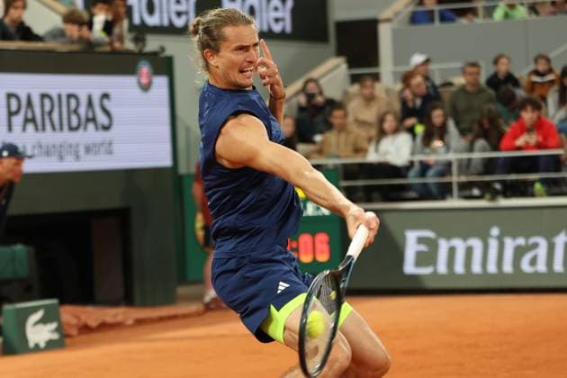 Sport Bilder des Tages May 24, 2025, Paris, Celestynow, France: ALEXANDER ZVEREV of Germany during practice session before French Open 2025 at Roland Garros in Paris. Paris France - ZUMAc278 20250524_zsp_c278_055 Copyright: xMarcinxCholewinskix