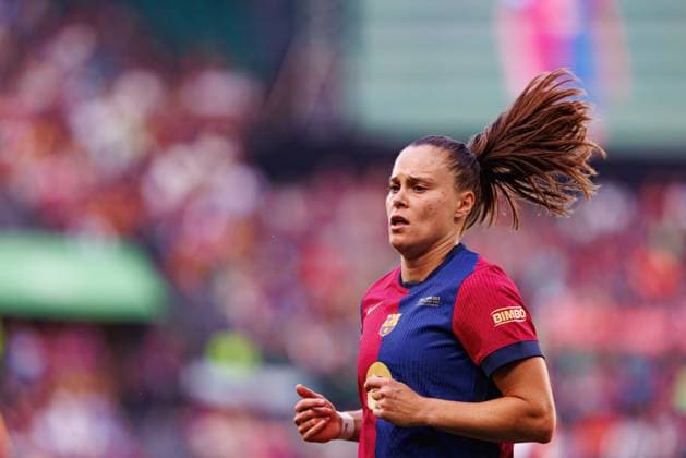 Ewa Pajor seen during UEFA Womens Champions League 2025 final game between Arsenal FC and FC Barcelona, Barca at Estadio Jose Alvalade (Maciej Rogowski) Lisbon Estadio Jose Alvalade Portugal Copyright: xMaciejxRogowskix finalarsenalbarcelona2425-08