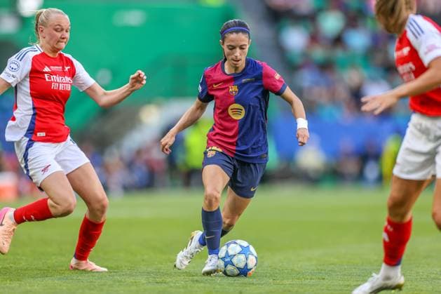 POR, Lissabon, Arsenal London vs FC Barcelona, Barca Women s Champions League, Fussball, UEFA, Spielzeit 2024 2025, Estadio Josà Alvalade, Finale, im Bild: Aitana Bonmati (FC Barcelona 14) DFB DFL REGULATIONS PROHIBIT ANY USE OF PHOTOGRAPHS AS IMAGE SEQUENCES AND OR QUASI-VIDEO, 24.05.2025, Copyright: HMBxMedia HendrikxHamelau