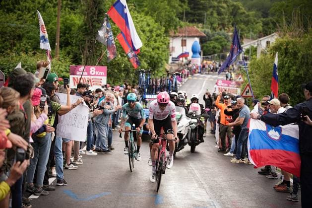 Denmark s Kasper Asgreen pedals in action during the stage 14 of the Giro dÕItalia from Treviso to Nova Gorica Gorizia, Italy and Slovenia- Saturday, May 24, 2025. - cycling.  Copyright: xMarcoxAlpozzi LaPressex