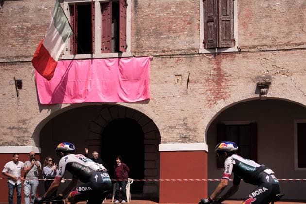 Denz Nico of Red Bull - Bora - Hansgrohe and RogliÄ PrimoÅ¾ of Red Bull - Bora - Hansgrohe in action during the stage 14 of the Giro d™Italia from Treviso to Nova Gorica Gorizia, Italy and Slovenia- Saturday, May 24, 2025. - cycling.  Copyright: xMarcoxAlpozzi LaPressex