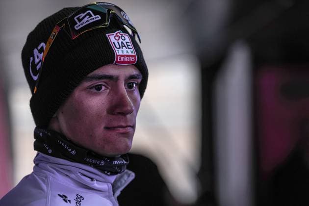 Del Toro Romero Isaac of Uae Team Emirates Xrg, pink jersey, the stage 14 of the Giro d™Italia from Treviso to Nova Gorica Gorizia, Slovenia - Saturday, May 24, 2025. - cycling.  Copyright: xGianxMattiaxD Alberto LaPressex