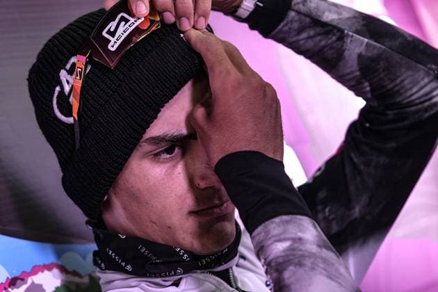 Del Toro Romero Isaac of Uae Team Emirates Xrg, pink jersey, the stage 14 of the Giro d™Italia from Treviso to Nova Gorica Gorizia, Slovenia - Saturday, May 24, 2025. - cycling.  Copyright: xGianxMattiaxD Alberto LaPressex