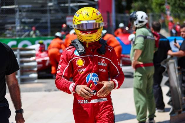 Lewis Hamilton (GBR) - Scuderia Ferrari - Ferrari SF-25 - Ferrari after the crash in P3 during Formula 1 Tag Heurer Grand Prix de Monaco 2025 at Monte Carlo (MC), may 23-25 2025 Formula 1 Tag Heurer Grand Prix de Monaco 2025