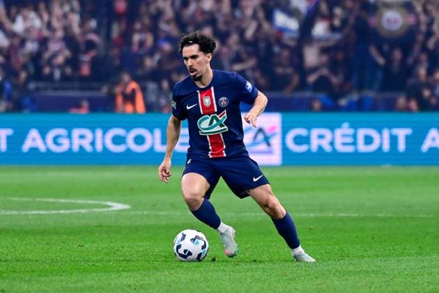 FOOTBALL : PSG vs Reims - Finale Coupe de France - 24 05 2025 Vitinha Vitor Machado ( 17 - PSG ) during the French Cup Final match between Paris Saint Germain and Stade de Reims at Stade de France on May 24 , 2025 in Saint Denis, France. ( Photo by Dante Badano PsnewZ ) - Saint DenisFrance  Copyright: xx