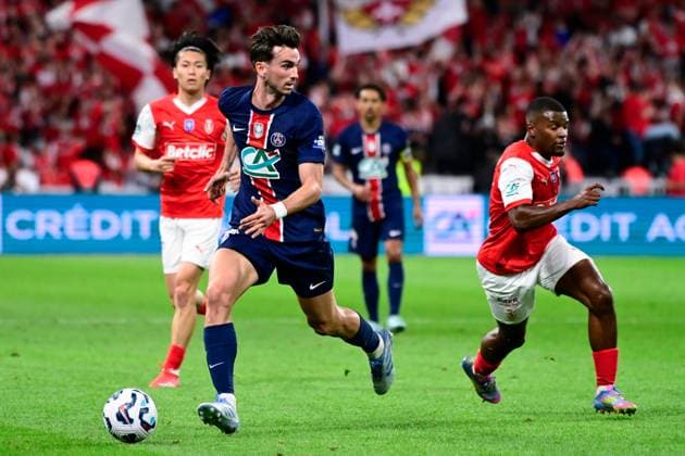 FOOTBALL : PSG vs Reims - Finale Coupe de France - 24 05 2025 Fabian Ruiz ( 8 - PSG ) during the French Cup Final match between Paris Saint Germain and Stade de Reims at Stade de France on May 24 , 2025 in Saint Denis, France. ( Photo by Dante Badano PsnewZ ) - Saint DenisFrance  Copyright: xx