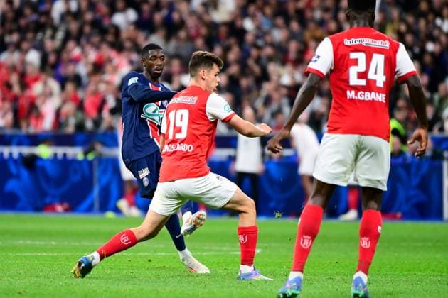 FOOTBALL : PSG vs Reims - Finale Coupe de France - 24 05 2025 Ousmane DEMBELE ( 10 - PSG ) during the French Cup Final match between Paris Saint Germain and Stade de Reims at Stade de France on May 24 , 2025 in Saint Denis, France. ( Photo by Dante Badano PsnewZ ) - Saint DenisFrance  Copyright: xx