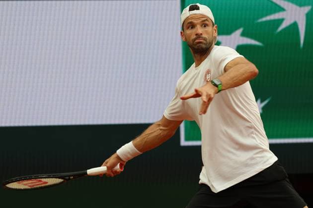 Roland Garros 2025 Grigor Dimitrow during training before Roland Garros 2025 tennis tournament in Paris France on 24 May 2025. Paris France  Copyright: xFotoxOlimpikx originalFilename:jastrzebowski-rolandga250524_np8IQ.jpg