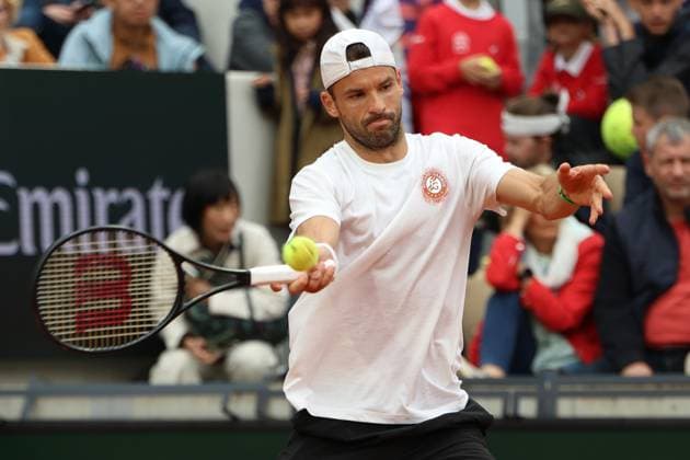 Roland Garros 2025 Grigor Dimitrow during training before Roland Garros 2025 tennis tournament in Paris France on 24 May 2025. Paris France  Copyright: xFotoxOlimpikx originalFilename:jastrzebowski-rolandga250524_npfoH.jpg