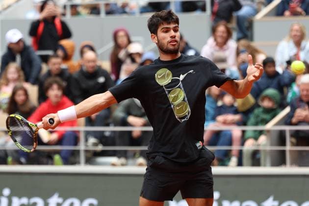 Roland Garros 2025 Grigor Dimitrow during training before Roland Garros 2025 tennis tournament in Paris France on 24 May 2025. Paris France  Copyright: xFotoxOlimpikx originalFilename:jastrzebowski-rolandga250524_npJJq.jpg