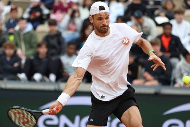 Roland Garros 2025 Grigor Dimitrow during training before Roland Garros 2025 tennis tournament in Paris France on 24 May 2025. Paris France  Copyright: xFotoxOlimpikx originalFilename:jastrzebowski-rolandga250524_nptvu.jpg