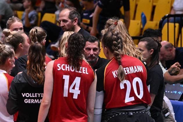 Germany team during the match Germany vs Holland at Pala Panini Modena 24may2025 , AIA AeQuilibrium Cup Women Elite.  Copyright: xDuilioxDellaxLibera IPAxSportx xipa-agency.netx xx IPA_58187987 IPA_Agency_IPA58187987