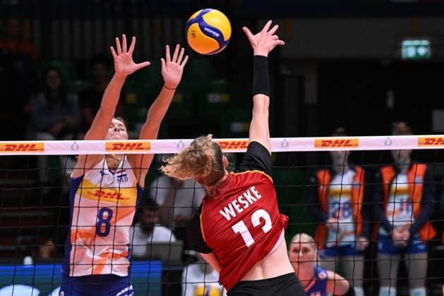 Weske Emilia( Germany ) during the match Germany vs Holland at Pala Panini Modena 24may2025 , AIA AeQuilibrium Cup Women Elite.  Copyright: xDuilioxDellaxLibera IPAxSportx xipa-agency.netx xx IPA_58187995 IPA_Agency_IPA58187995