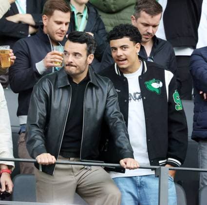24.05.25 DFB-Pokal Finale 2025 DSC Arminia Bielefeld - VfB Stuttgart Deutschland, Berlin, 24.05.2025, Fussball, DFB-Pokal Finale 2025 Berlin, DSC Arminia Bielefeld - VfB Stuttgart: Giovanni Zarrella mit Sohn Bruno Gabriel.