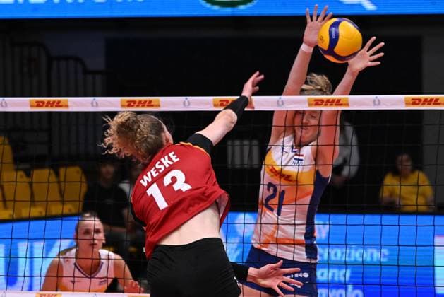 Emilia Weske ( Germany ) during the match Germany vs Holland at Pala Panini Modena 24may2025 , AIA AeQuilibrium Cup Women Elite.  Copyright: xDuilioxDellaxLibera IPAxSportx xipa-agency.netx xx IPA_58188015 IPA_Agency_IPA58188015