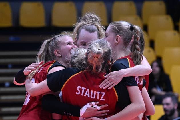 Players of germany during the match Germany vs Holland at Pala Panini Modena 24may2025 , AIA AeQuilibrium Cup Women Elite.  Copyright: xDuilioxDellaxLibera IPAxSportx xipa-agency.netx xx IPA_58188132 IPA_Agency_IPA58188132