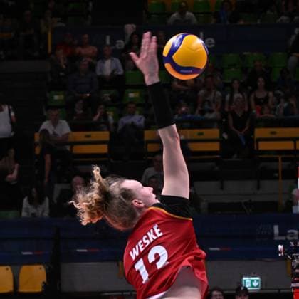 Emilia Weike ( Germany ) during the match Germany vs Holland at Pala Panini Modena 24may2025 , AIA AeQuilibrium Cup Women Elite.  Copyright: xDuilioxDellaxLibera IPAxSportx xipa-agency.netx xx IPA_58188197 IPA_Agency_IPA58188197