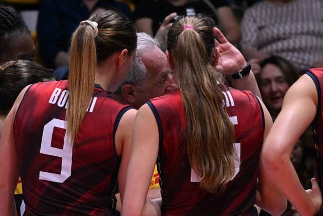 Time out of Italy during the match Italy vs Turkey at Pala Panini Modena 24may2025 , AIA AeQuilibrium Cup Women Elite.  Copyright: xDuilioxDellaxLibera IPAxSportx xipa-agency.netx xx IPA_58200532 IPA_Agency_IPA58200532