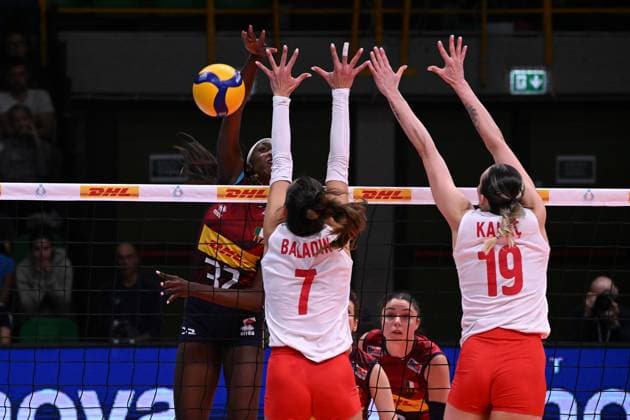 V ( Italy ) during the match Italy vs Turkey at Pala Panini Modena 24may2025 , AIA AeQuilibrium Cup Women Elite.  Copyright: xDuilioxDellaxLibera IPAxSportx xipa-agency.netx xx IPA_58200558 IPA_Agency_IPA58200558