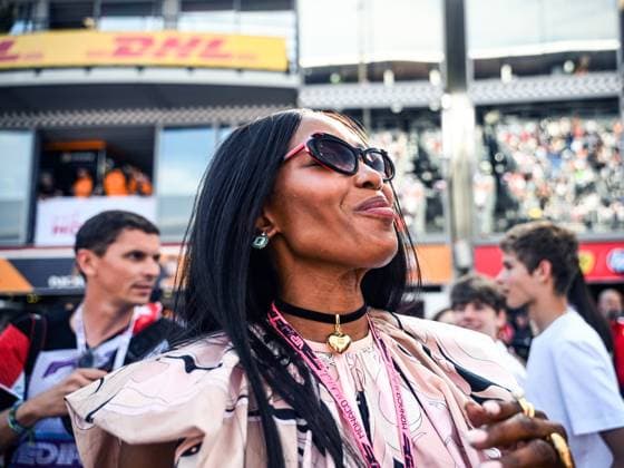 May 24, 2025, Piombino, Piombino, Italy: Naomi Campbell,in Pit lane ,During Fia Formula One World Championship, WM, Weltmeisterschaft F1 Monaco Grand Prix 2025, 24 May In Monte Carlo , Monaco Piombino Italy - ZUMAb336 20250524_zsp_b336_041 Copyright: xLucaxBarsalix