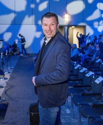 Fußball, Herren, Saison 2024 25, Hertha BSC, Ordentliche Mitgliederversammlung in der Halle 22b der Messe Berlin, Sportdirektor Benjamin Weber (Hertha BSC), 25.05. 2025,