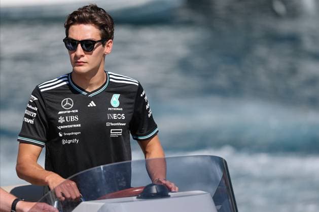 George Russell of Great Britain and Mercedes AMG Petronas F1 Team , Race, F1 Monaco Grand Prix, am 25. May 2025 in Monte-Carlo, Monaco. (Foto von Diogo Cardoso DeFodi Images) George Russell of Great Britain and Mercedes AMG Petronas F1 Team , Race, F1 Monaco Grand Prix, Monaco on May 25, 2025 in Monte-Carlo, Monaco. (Photo by Diogo Cardoso DeFodi Images)