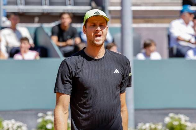 Hubert Hurkacz (POL) , Schweiz, Tennis, Gonet Geneva Open ATP, Tennis Herren 250), Final Einzel,2025, Hubert Hurkacz (POL) vs. Novak Djokovic (SRB), 24.05.2025, Parc des Eaux-Vives, Genf, Schweiz Genf Parc des Eaux-Vives Genf Schweiz Copyright: xGrantxHubbsx