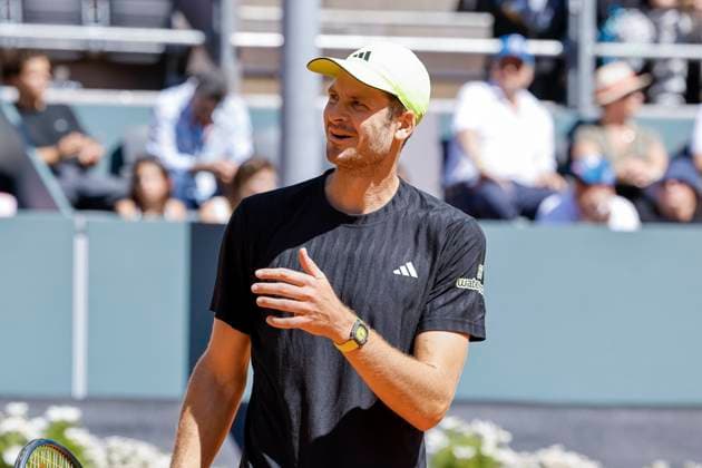 Hubert Hurkacz (POL) , Schweiz, Tennis, Gonet Geneva Open ATP, Tennis Herren 250), Final Einzel,2025, Hubert Hurkacz (POL) vs. Novak Djokovic (SRB), 24.05.2025, Parc des Eaux-Vives, Genf, Schweiz Genf Parc des Eaux-Vives Genf Schweiz Copyright: xGrantxHubbsx