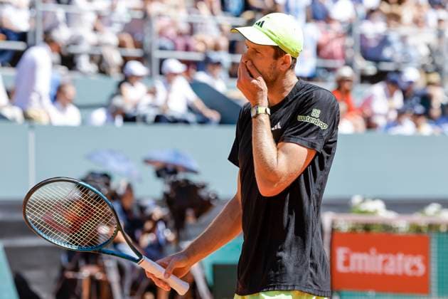 Hubert Hurkacz (POL) , Schweiz, Tennis, Gonet Geneva Open ATP, Tennis Herren 250), Final Einzel,2025, Hubert Hurkacz (POL) vs. Novak Djokovic (SRB), 24.05.2025, Parc des Eaux-Vives, Genf, Schweiz Genf Parc des Eaux-Vives Genf Schweiz Copyright: xGrantxHubbsx