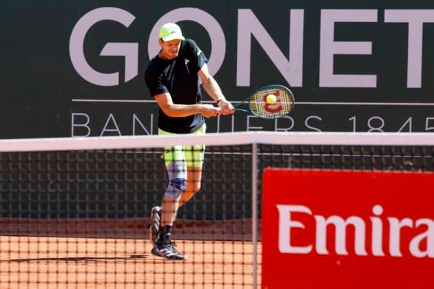 Hubert Hurkacz (POL) , Schweiz, Tennis, Gonet Geneva Open ATP, Tennis Herren 250), Final Doppel,2025, Ariel Behar (URU) Joran Vliegen (BEL) vs. Sadio Doumbia (FRA) Fabien Reboul (FRA), 24.05.2025, Parc des Eaux-Vives, Genf, Schweiz Genf Parc des Eaux-Vives Genf Schweiz Copyright: xGrantxHubbsx