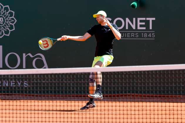 Hubert Hurkacz (POL) , Schweiz, Tennis, Gonet Geneva Open ATP, Tennis Herren 250), Final Doppel,2025, Ariel Behar (URU) Joran Vliegen (BEL) vs. Sadio Doumbia (FRA) Fabien Reboul (FRA), 24.05.2025, Parc des Eaux-Vives, Genf, Schweiz Genf Parc des Eaux-Vives Genf Schweiz Copyright: xGrantxHubbsx