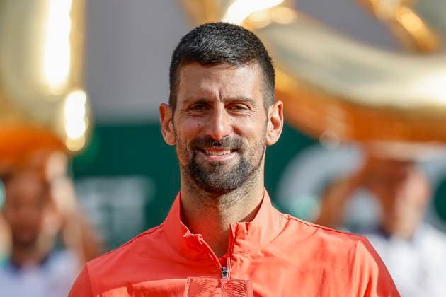 Novak Djokovic (SRB) bei der Siegerehrung , Schweiz, Tennis, Gonet Geneva Open ATP, Tennis Herren 250), Final Doppel,2025, Ariel Behar (URU) Joran Vliegen (BEL) vs. Sadio Doumbia (FRA) Fabien Reboul (FRA), 24.05.2025, Parc des Eaux-Vives, Genf, Schweiz Genf Parc des Eaux-Vives Genf Schweiz Copyright: xGrantxHubbsx