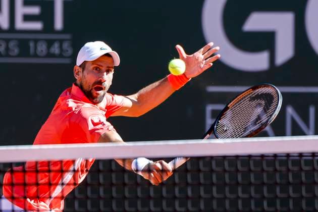 Novak Djokovic (SRB) , Schweiz, Tennis, Gonet Geneva Open ATP, Tennis Herren 250), Final Doppel,2025, Ariel Behar (URU) Joran Vliegen (BEL) vs. Sadio Doumbia (FRA) Fabien Reboul (FRA), 24.05.2025, Parc des Eaux-Vives, Genf, Schweiz Genf Parc des Eaux-Vives Genf Schweiz Copyright: xGrantxHubbsx